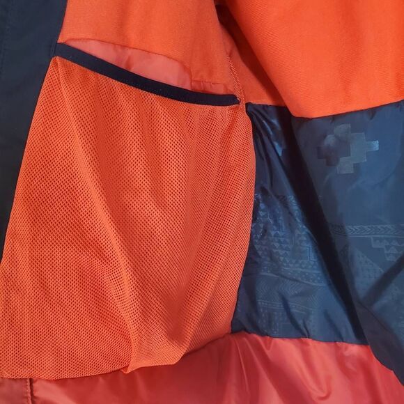 Oneill Black Poppy Red Colorblock Zip Up Seashell Snowboarding Jacket Size Large - Picture 14 of 16